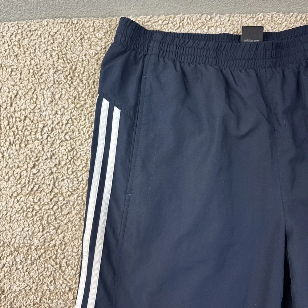 Y2K Vintage Adidas Climalite Clima365 Mens L Navy Blue Mesh Lined Track Pants